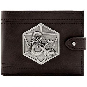 Dungeons & Dragons D&D Ampersand Silver Badge ID & Card Bi-Fold Wallet ...